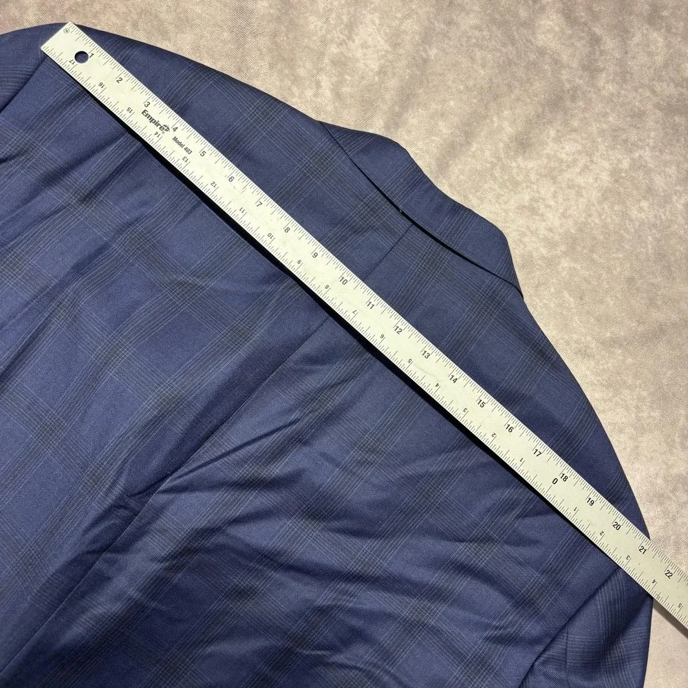 Peter Millar Flynn Classic Fit Blue Wool Suit Men's 50T 2 Piece Suit $895 - Picture 10 of 16